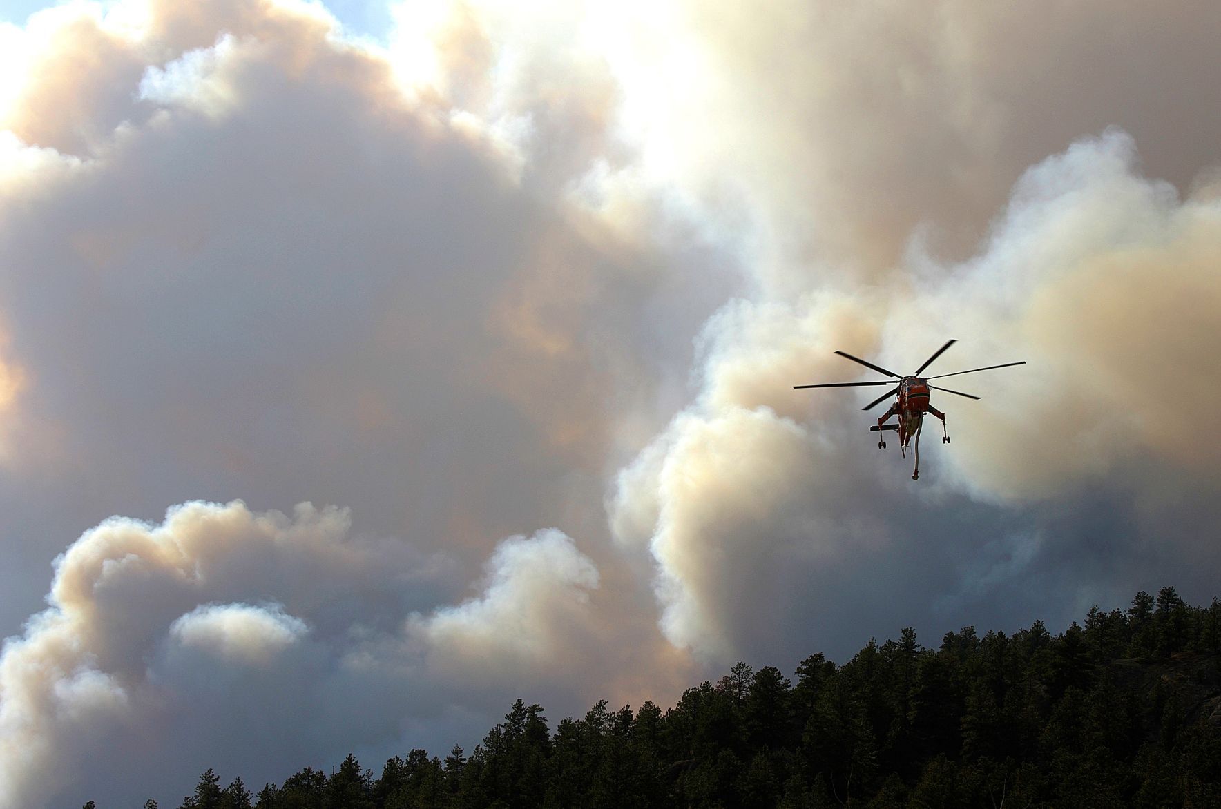 Derby fire helicopter